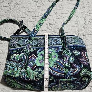 Vera Bradley Women's Patterned Shoulder Bag - Green and Blue